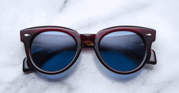 Jacques Marie Mage Fontainebleau Burgundy eyewear - front view
